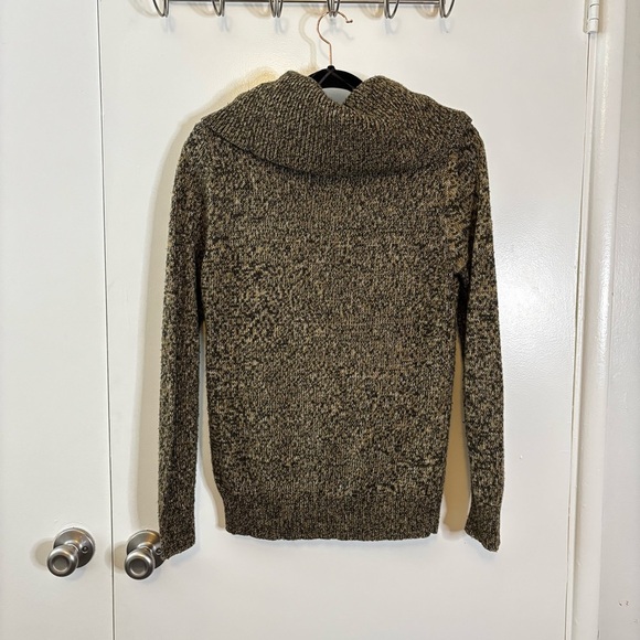 Michael Kors Brown Cowl Neck Sweater with Textured Knit - Picture 9 of 16
